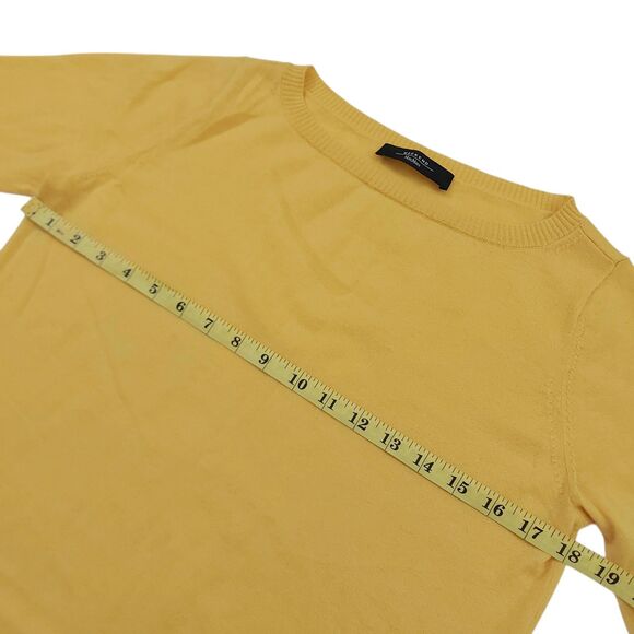 MaxMara Weekend Sweater Womens Small Yellow Wool Blend Comfy Cozy Knitted Office - Picture 10 of 10